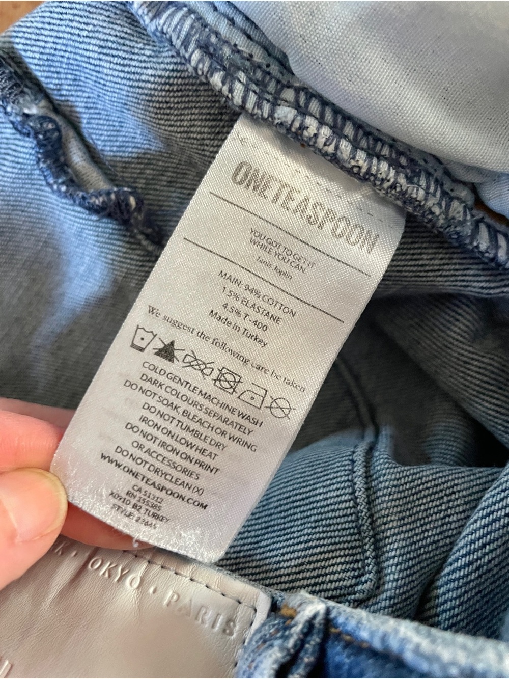 One Teaspoon High-Waist Skinny Jean — "Preachers", Yoke Detail - Picture 6 of 10